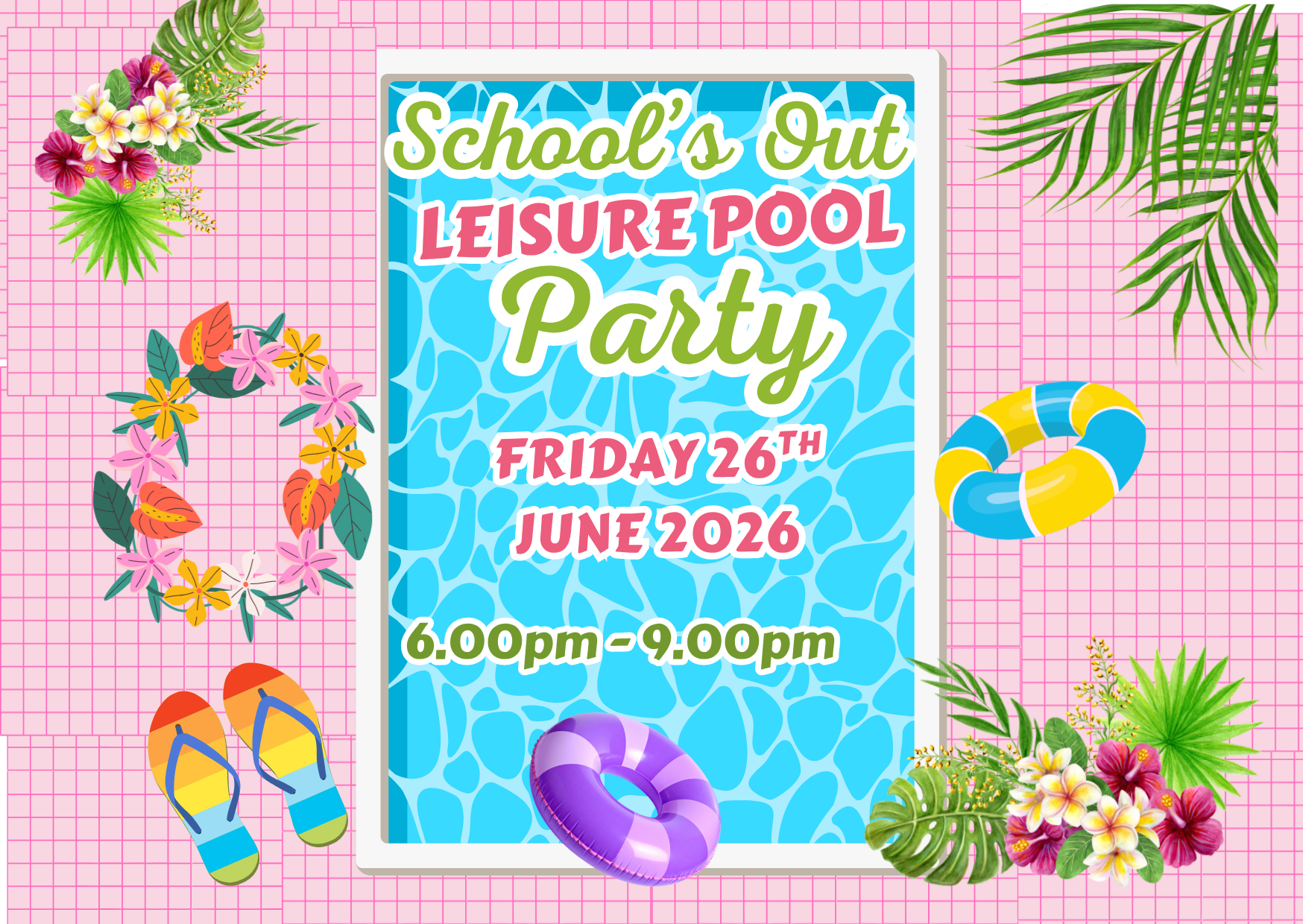 School's Out Leisure Pool Party