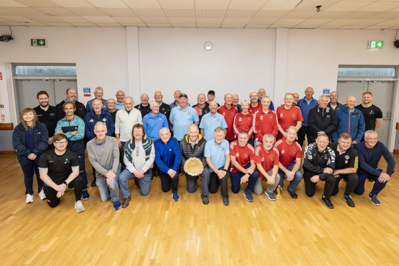 All teams that participated in the ‘Saunter Shield’, held at Lough Moss Leisure Centre on Friday, 3rd October 2025.