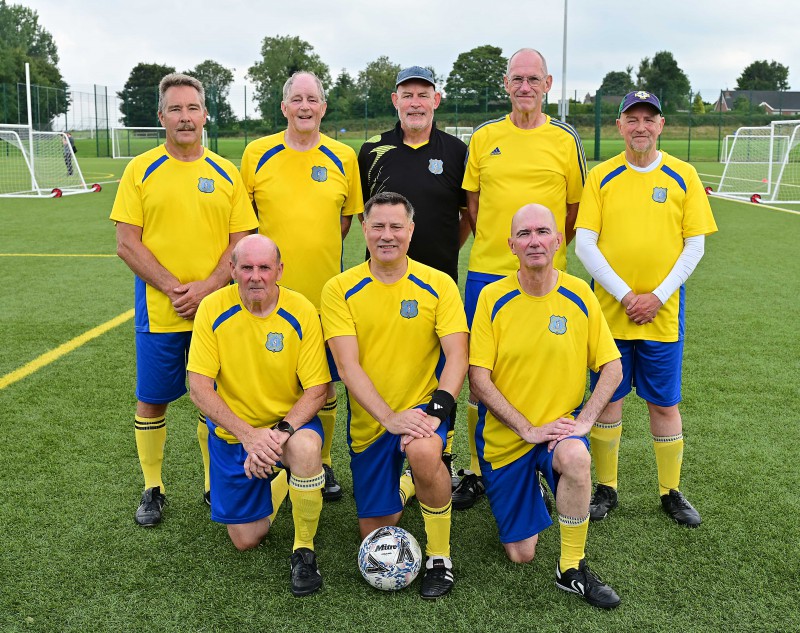 Pictured: Bangor Walking Football team