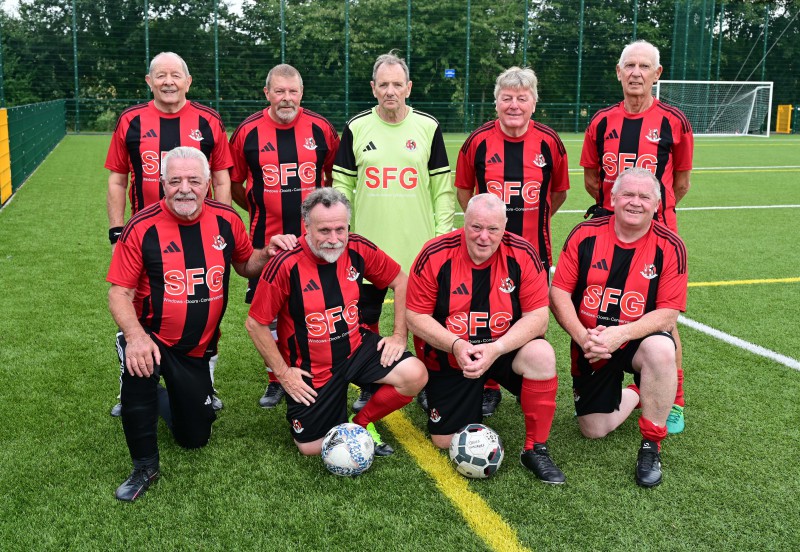 Pictured: Crusaders Walking Football team