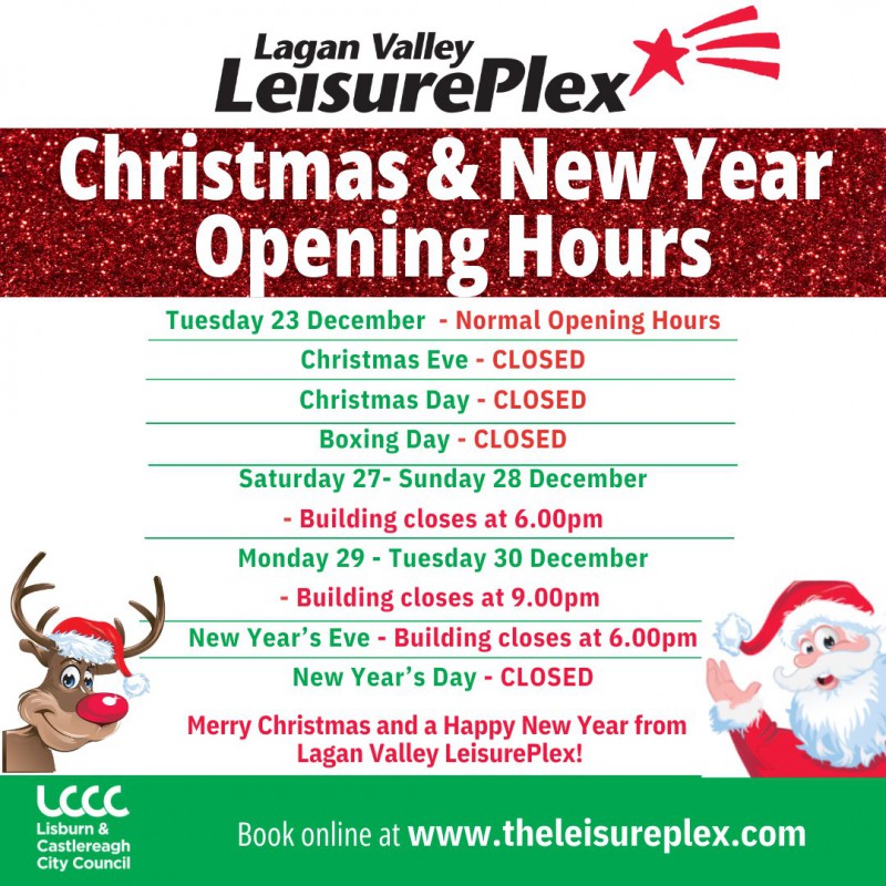 Christmas and New Year Opening Hours